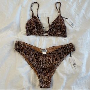 We Wore What Python Bikini (XL bottom/L top)
